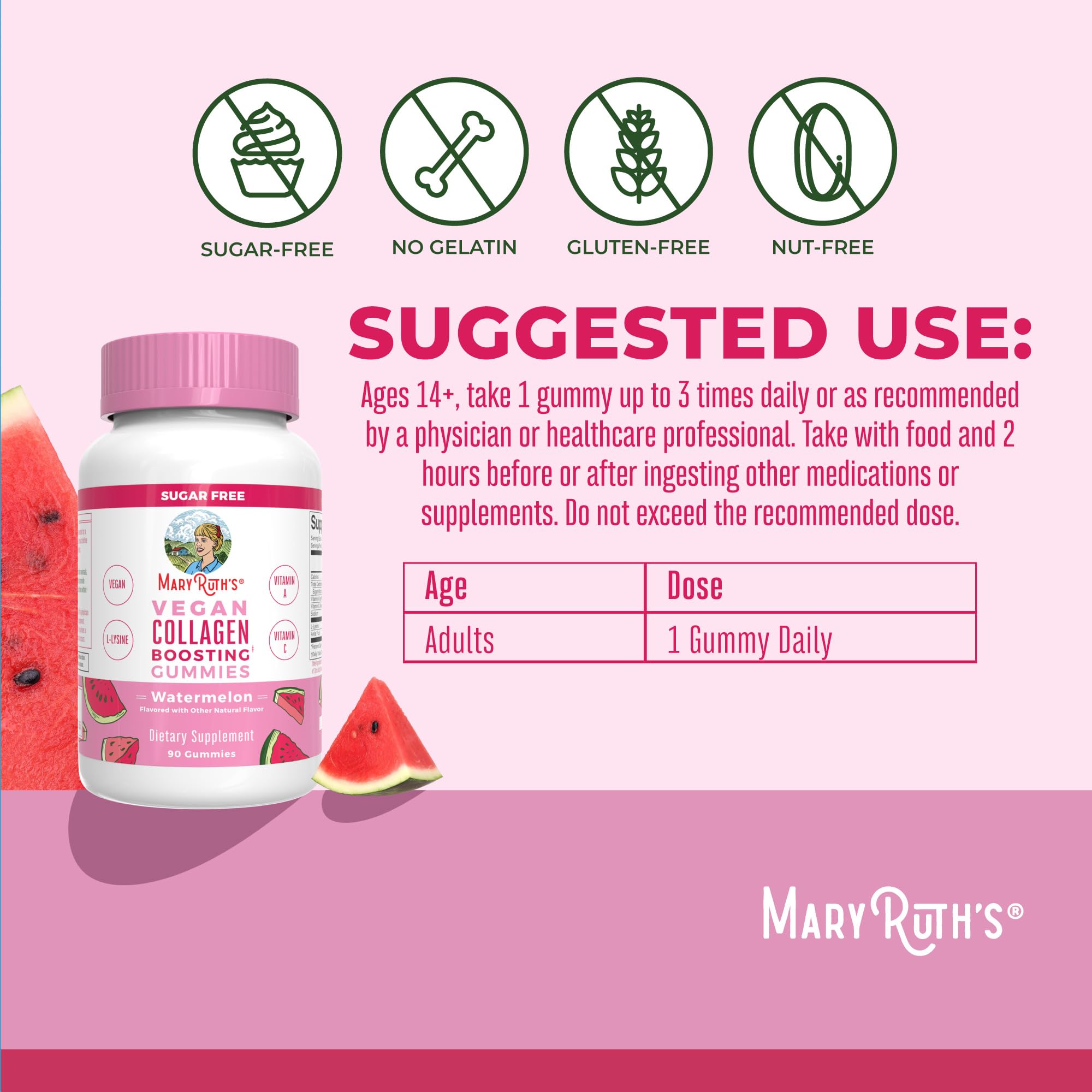 MARYRUTH'S gominola en mano lista para masticar, formato práctico y fácil de consumir