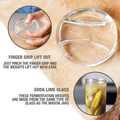 Masontops Pickle Pebble agarre patentado para extracción fácil y sin derrames