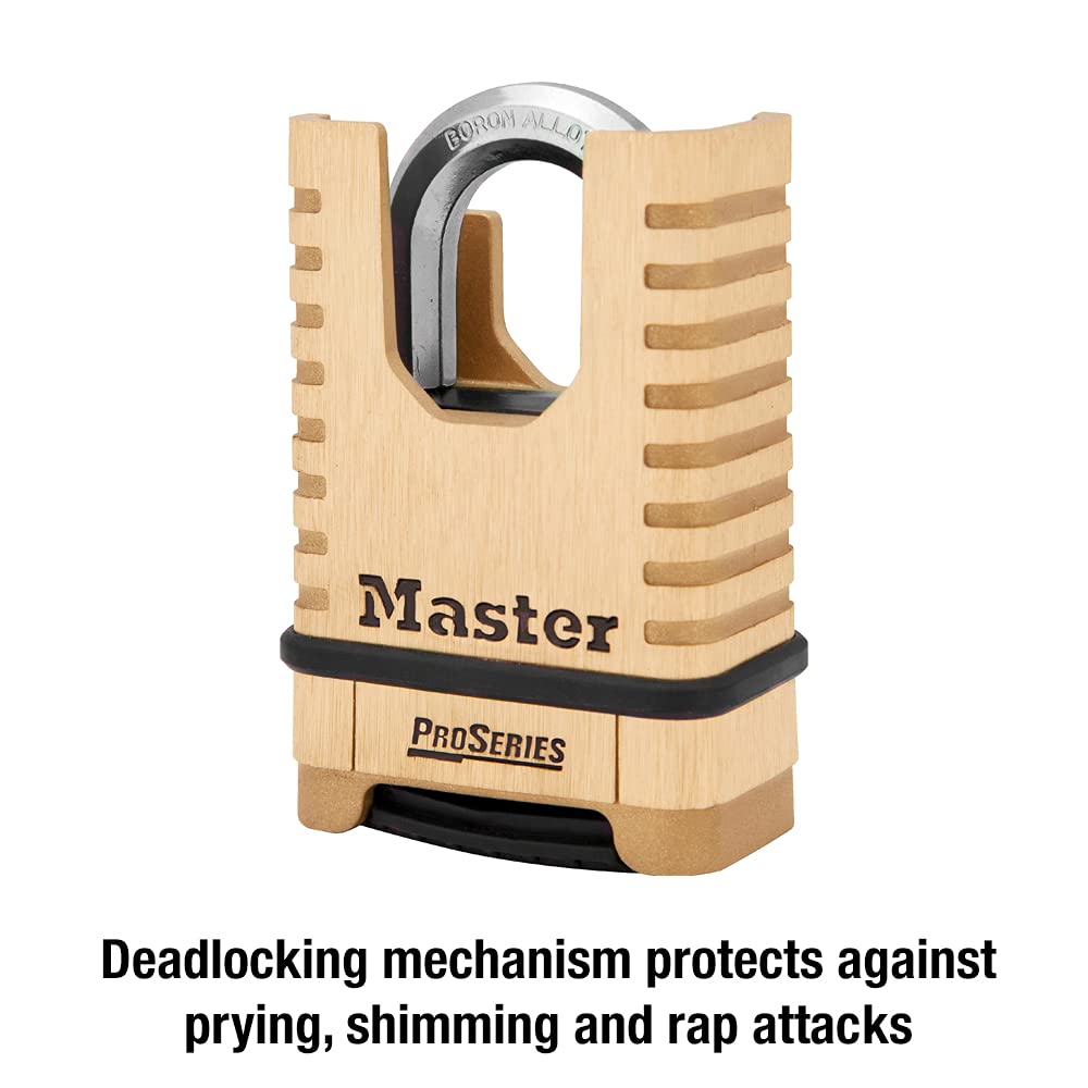 Master Lock etiqueta del producto mostrando especificaciones claras