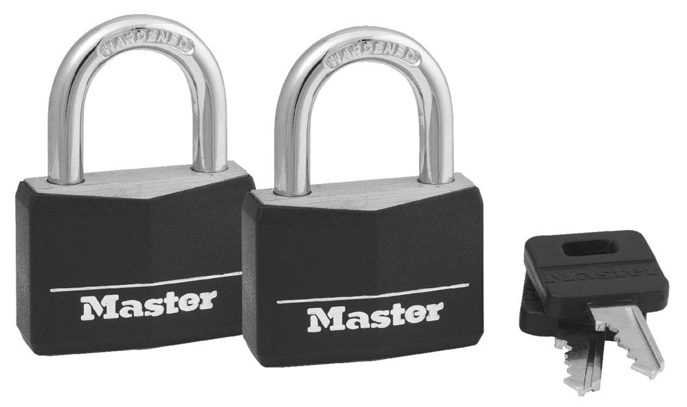 Master Lock candado 141T frontal del paquete, protección confiable
