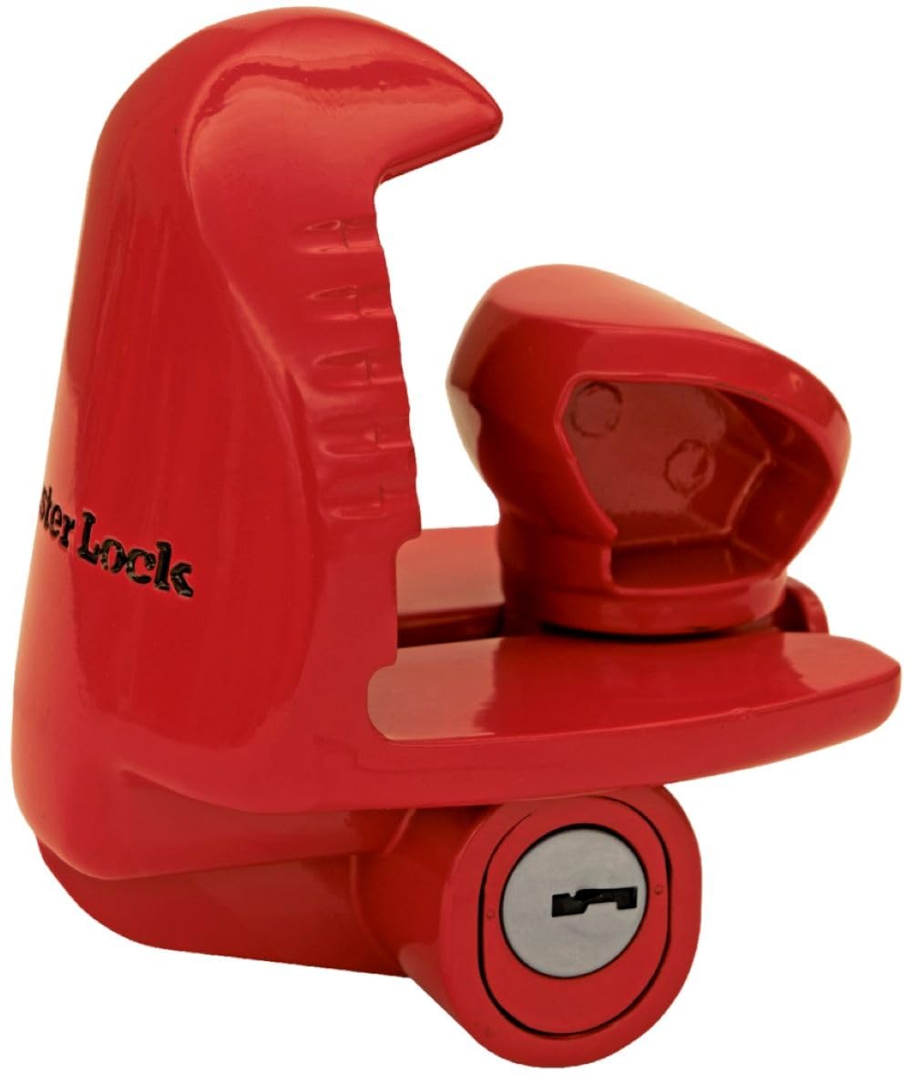 Master Lock 389DAT vista frontal del candado en coples con protección visible