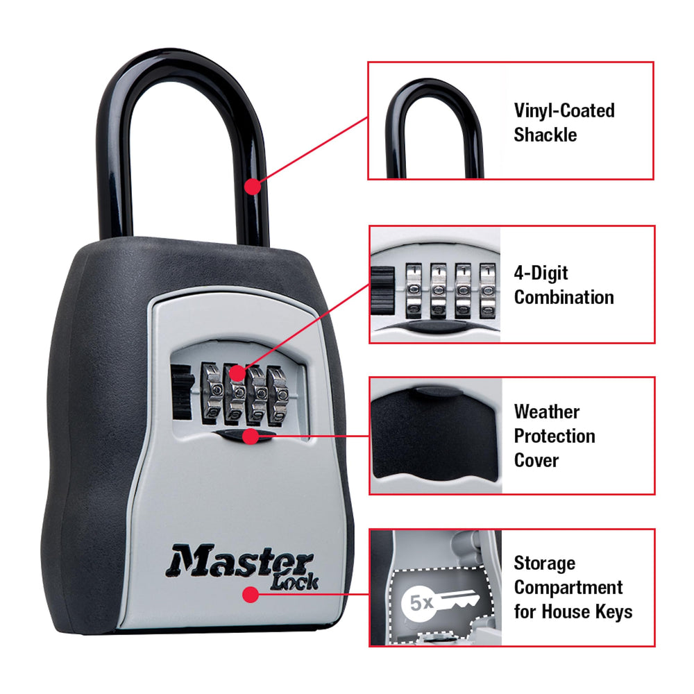 Master Lock arco revestido de vinilo que protege superficies y sujeta