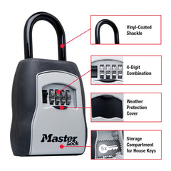 Master Lock arco revestido de vinilo que protege superficies y sujeta