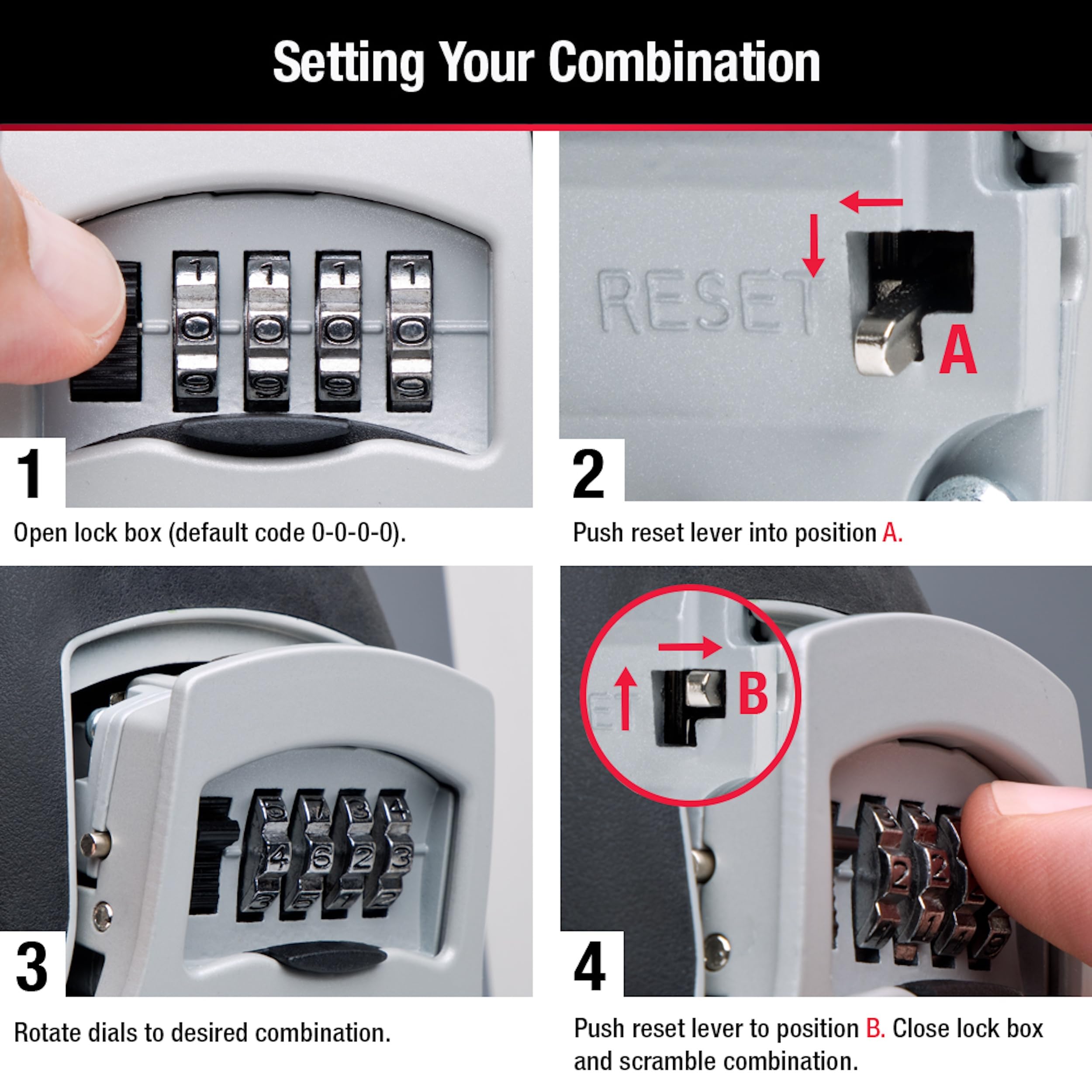 Master Lock instalada en entrada exterior resistente a la intemperie