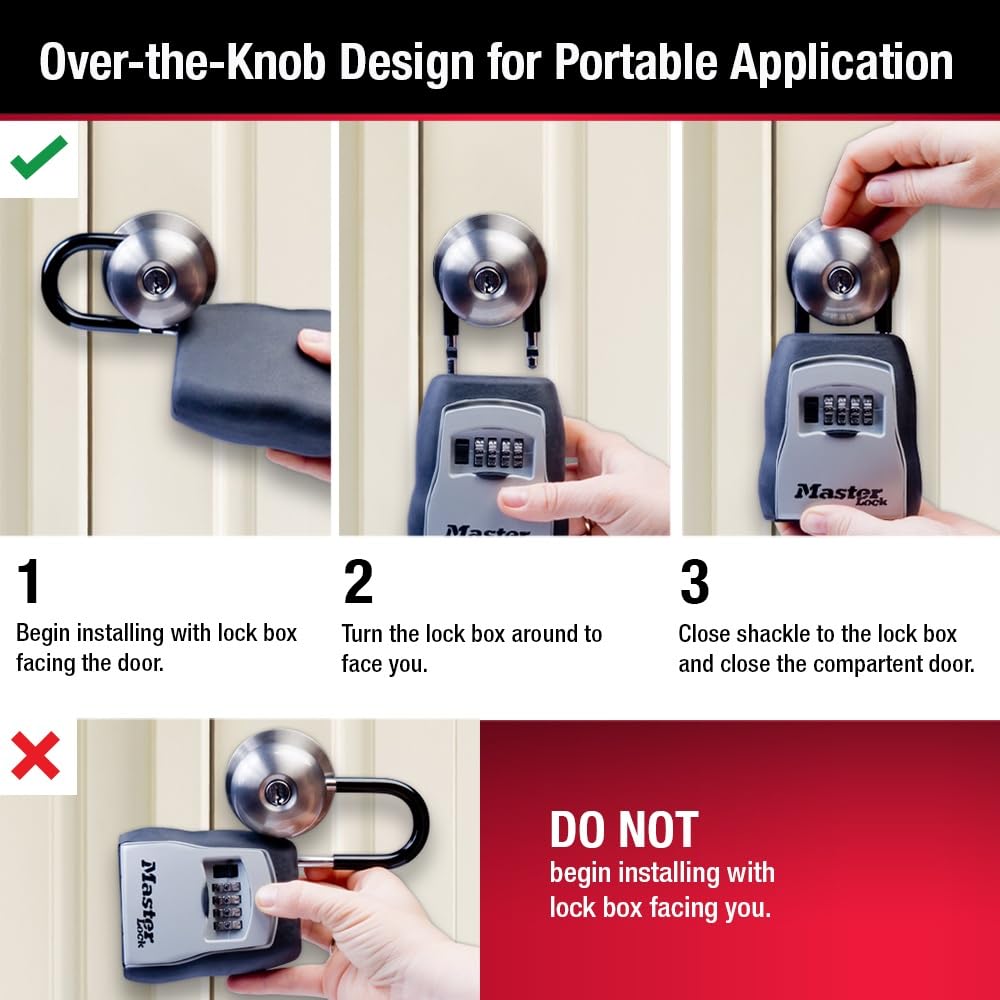 Master Lock interior con hasta cinco llaves organizadas con seguridad