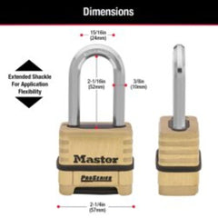 Master Lock en puerta de obra demostrando seguridad industrial