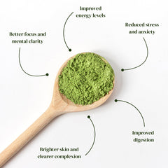 Taza con matcha Matcha Kari preparado, listo para consumir en cualquier lugar
