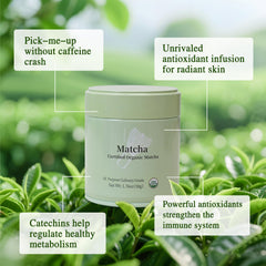 MatchAdmire latte preparado crema verde vibrante listo para servir