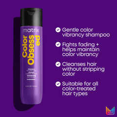 Matrix aplicación del champú en cabello teñido bajo la ducha para protección de color