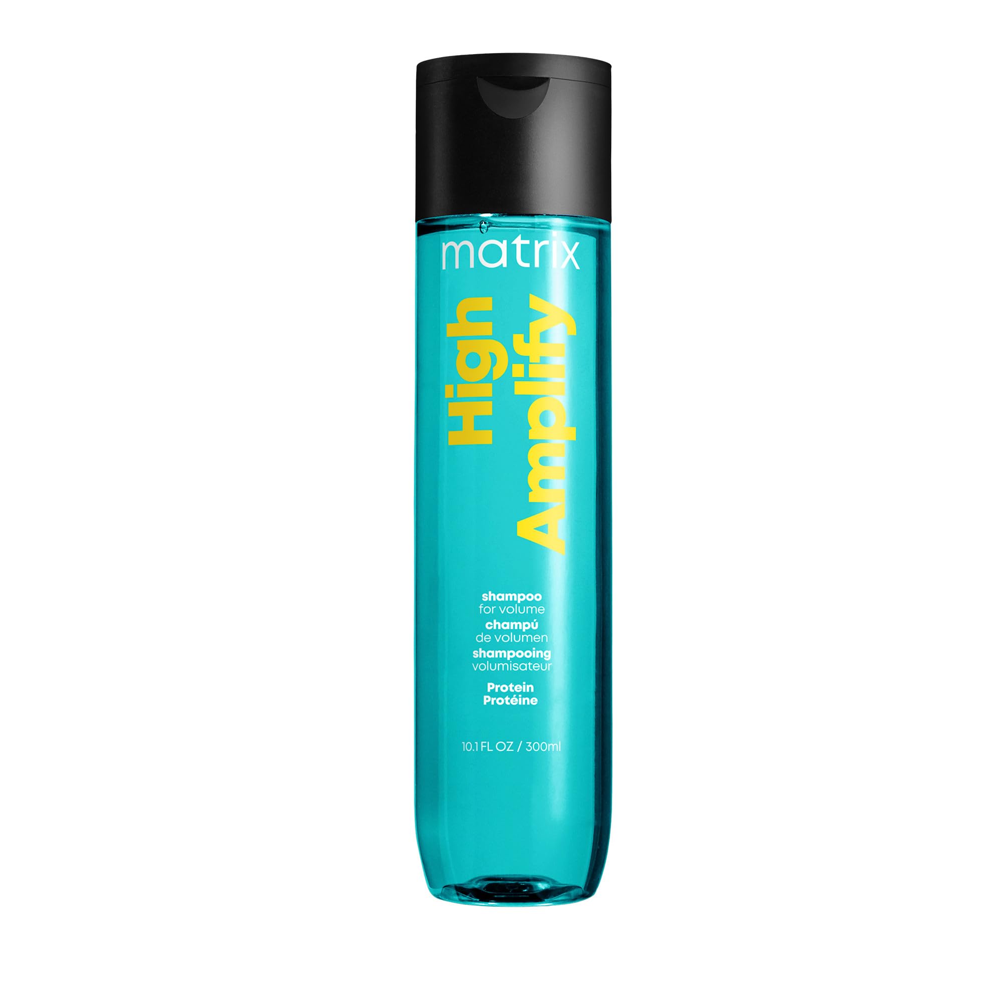 MATRIX botella frontal mostrando diseño y propósito voluminizante