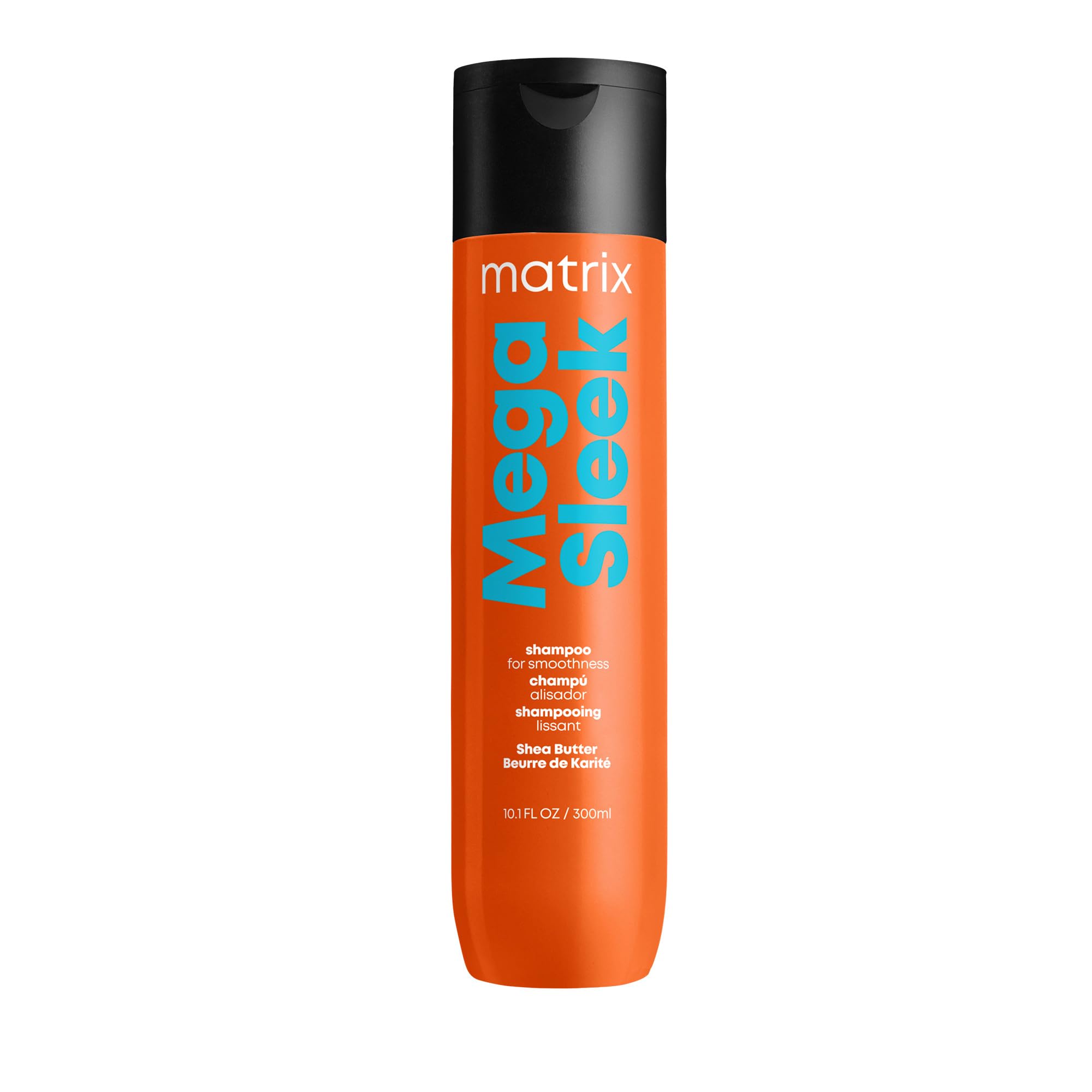 Matrix Mega Sleek front packaging showing bottle and label, professional finish
