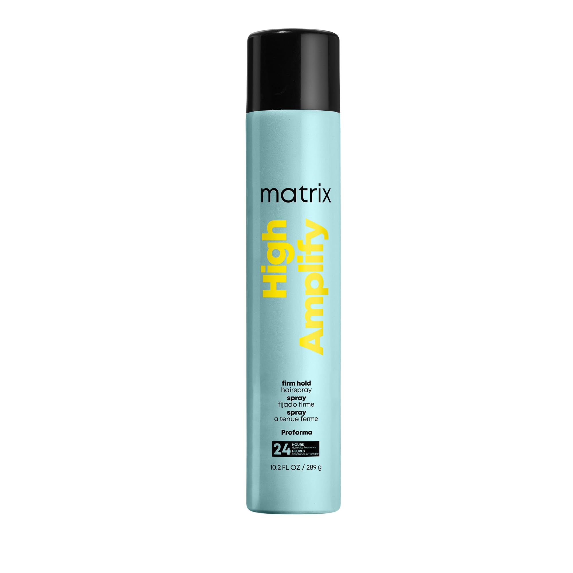MATRIX spray ProForma frente mostrando envase profesional y beneficio de fijación