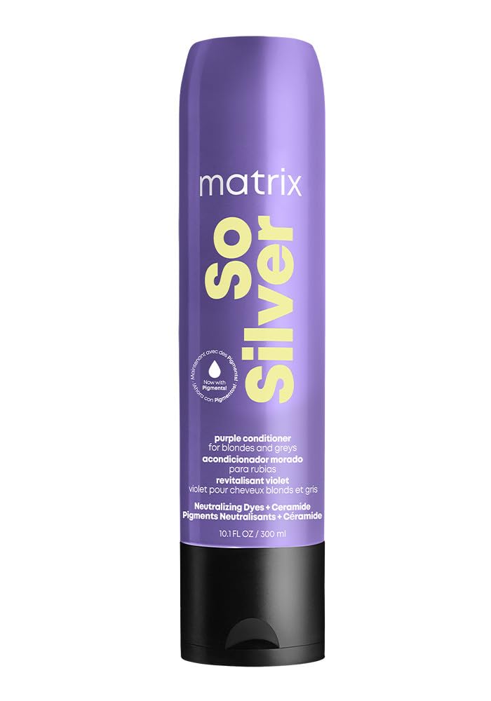 MATRIX botella frontal mostrando el acondicionador y el beneficio de tonificar tonos
