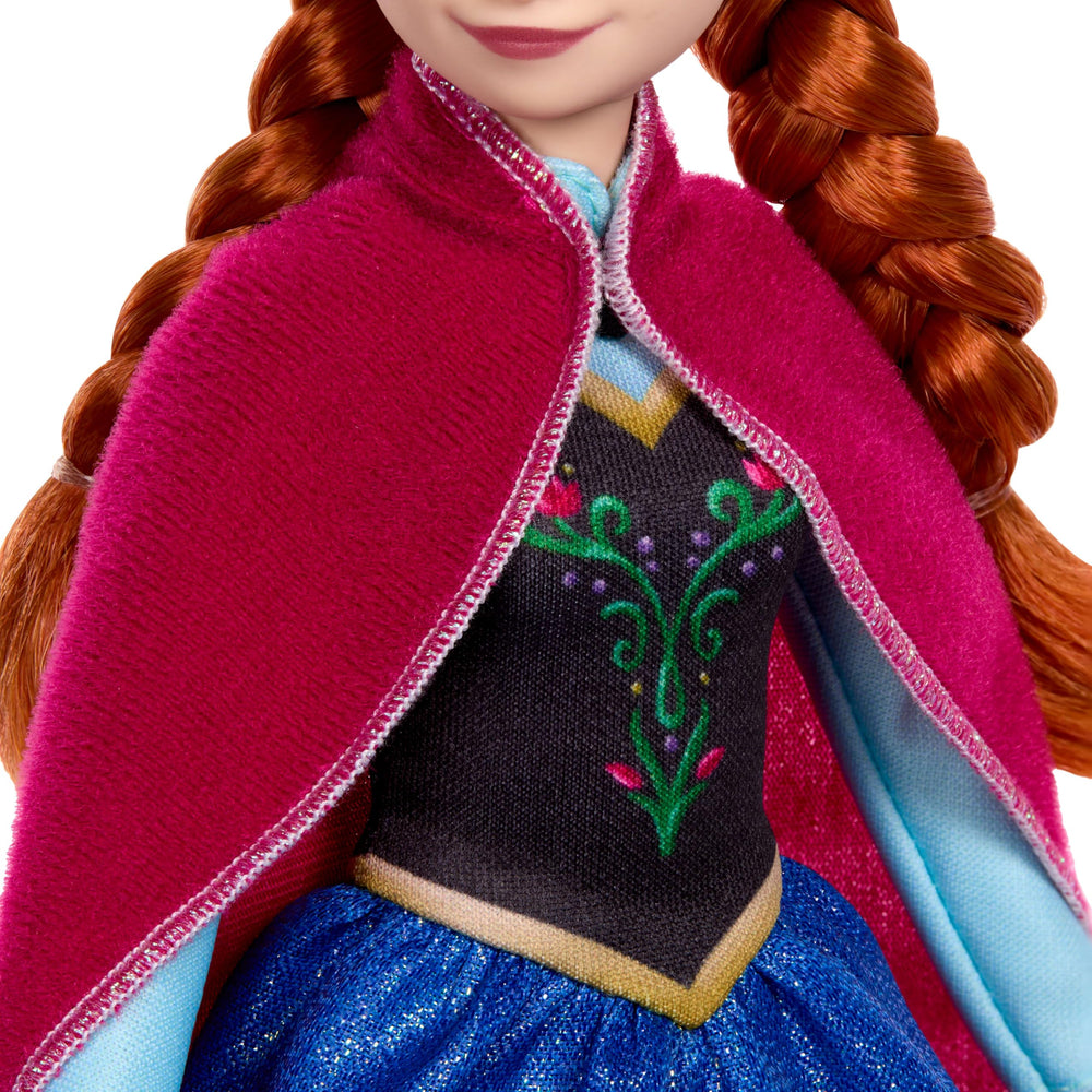 Mattel Anna trenzas peinadas, pelo largo listo para estilizar y jugar
