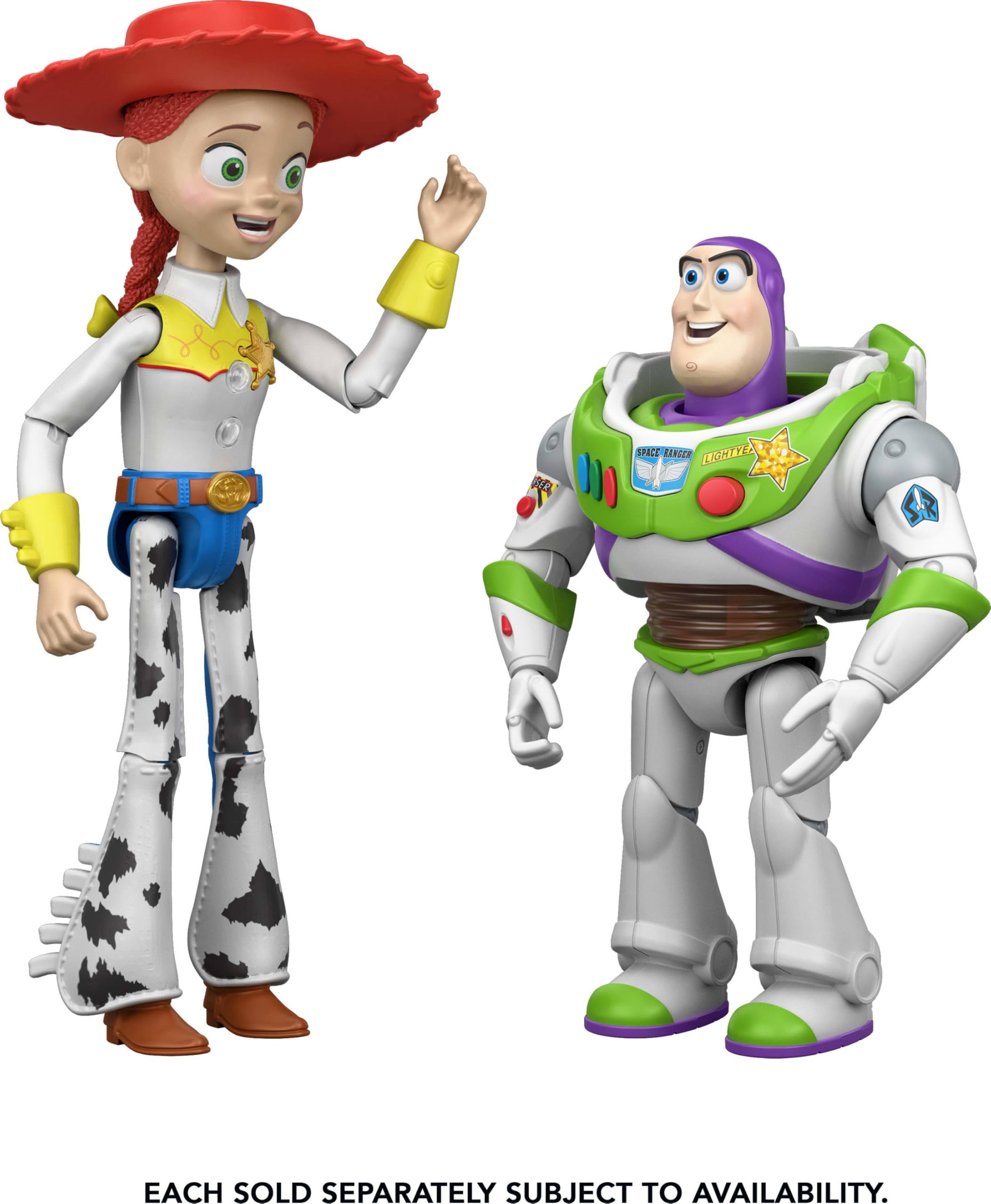 Mattel Buzz Lightyear junto a otra figura para comparar escala y compatibilidad
