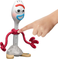 Mattel Forky bendy arms close-up enabling expressive posing benefits