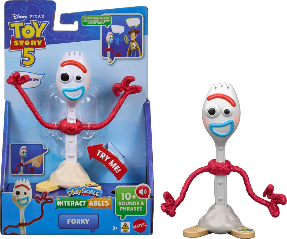 Mattel Forky front view showing authentic movie look and collectible appeal