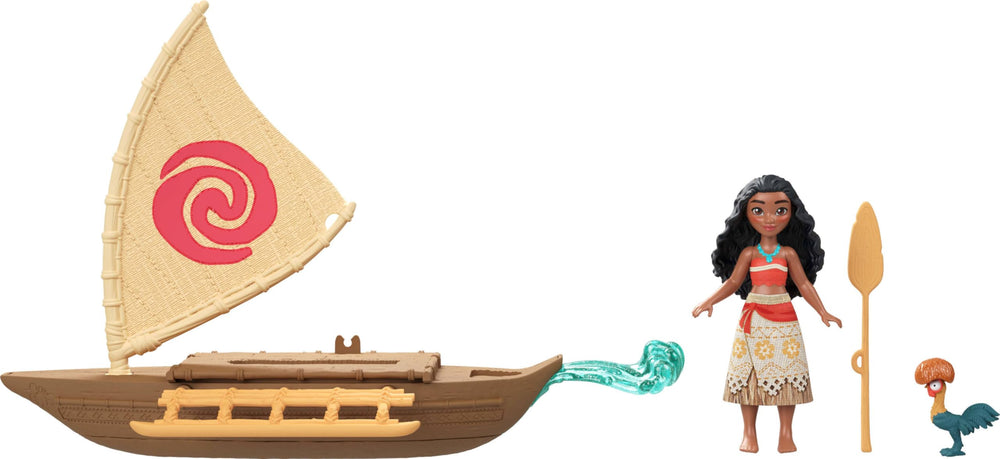 Mattel Moana lanzador de olas en acción, añade movimiento a escenas