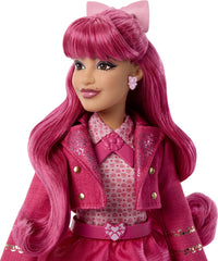 Mattel Pink con chaqueta y falda rosa, ofrece juego de vestuario versátil