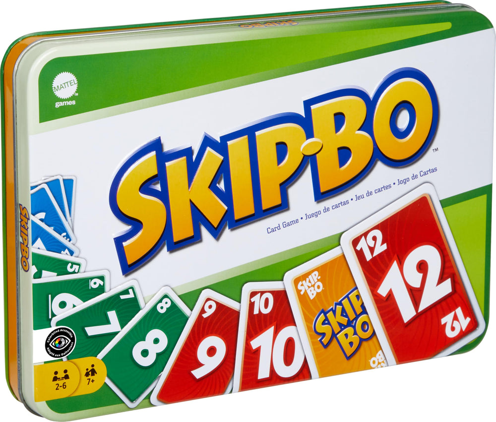 Mattel Games lata frontal con diseño y almacenamiento práctico