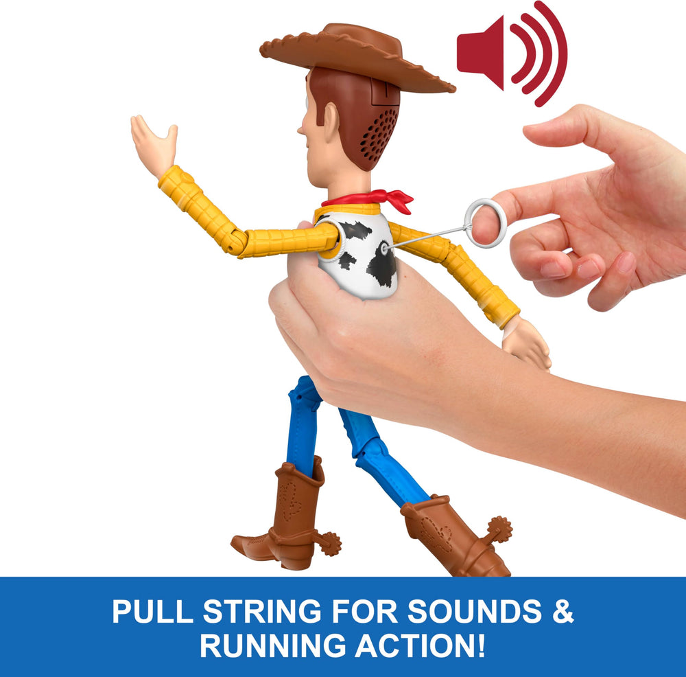 Mattel Woody cuerda activadora en la espalda lista para tirar