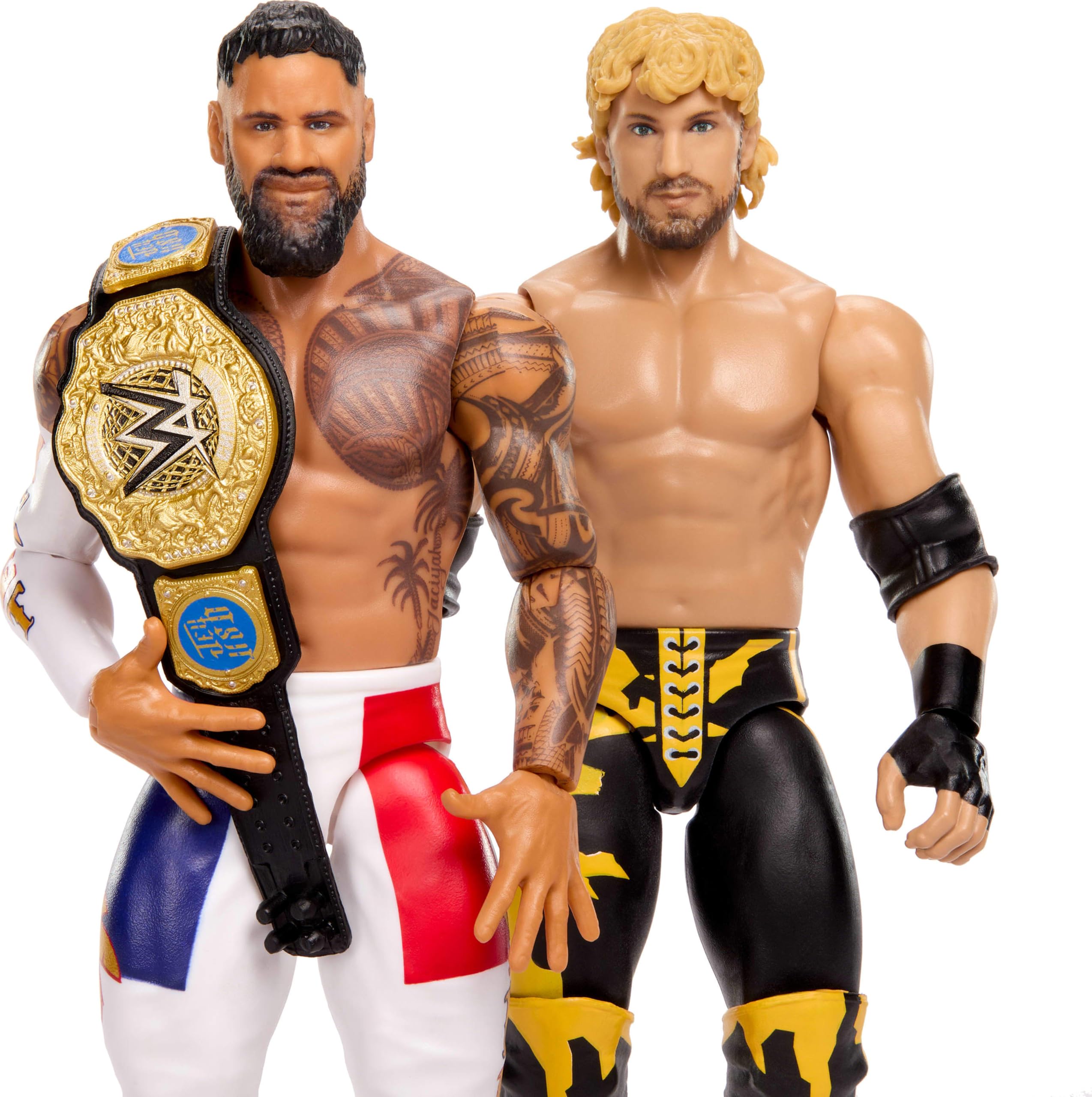 Mattel primer plano TrueFX de Jey Uso enfatizando realismo facial
