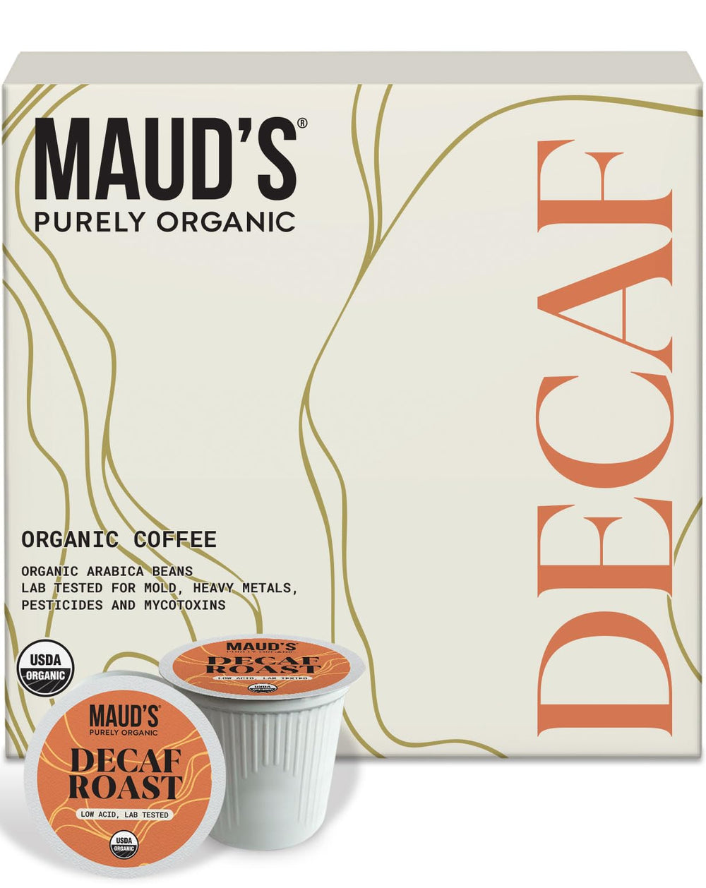 MAUD'S frente del envase mostrando diseño y beneficios