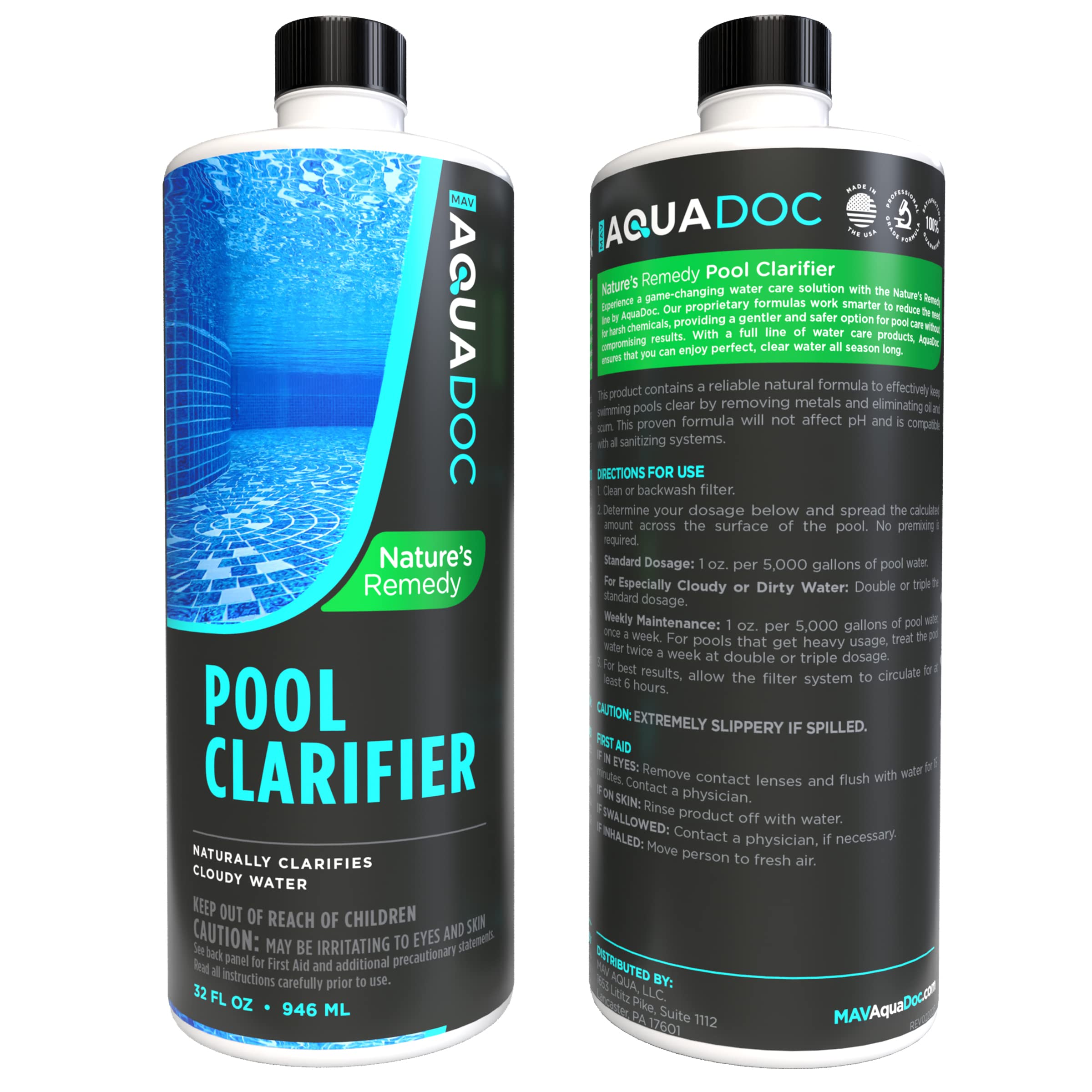 MAV AquaDoc en entorno de piscina mostrando resultados estéticos