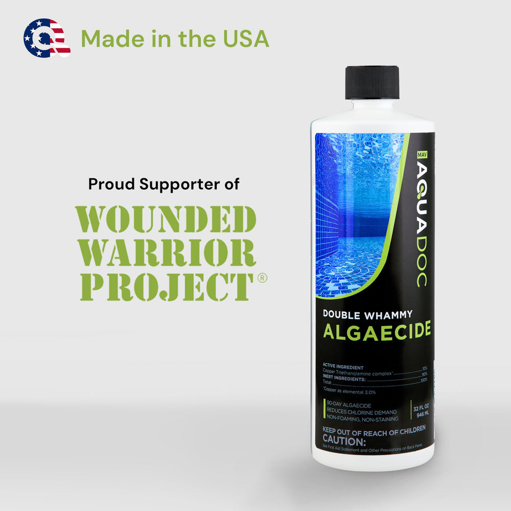 MAV AquaDoc etiqueta con ingredientes y uso responsable del alguicida
