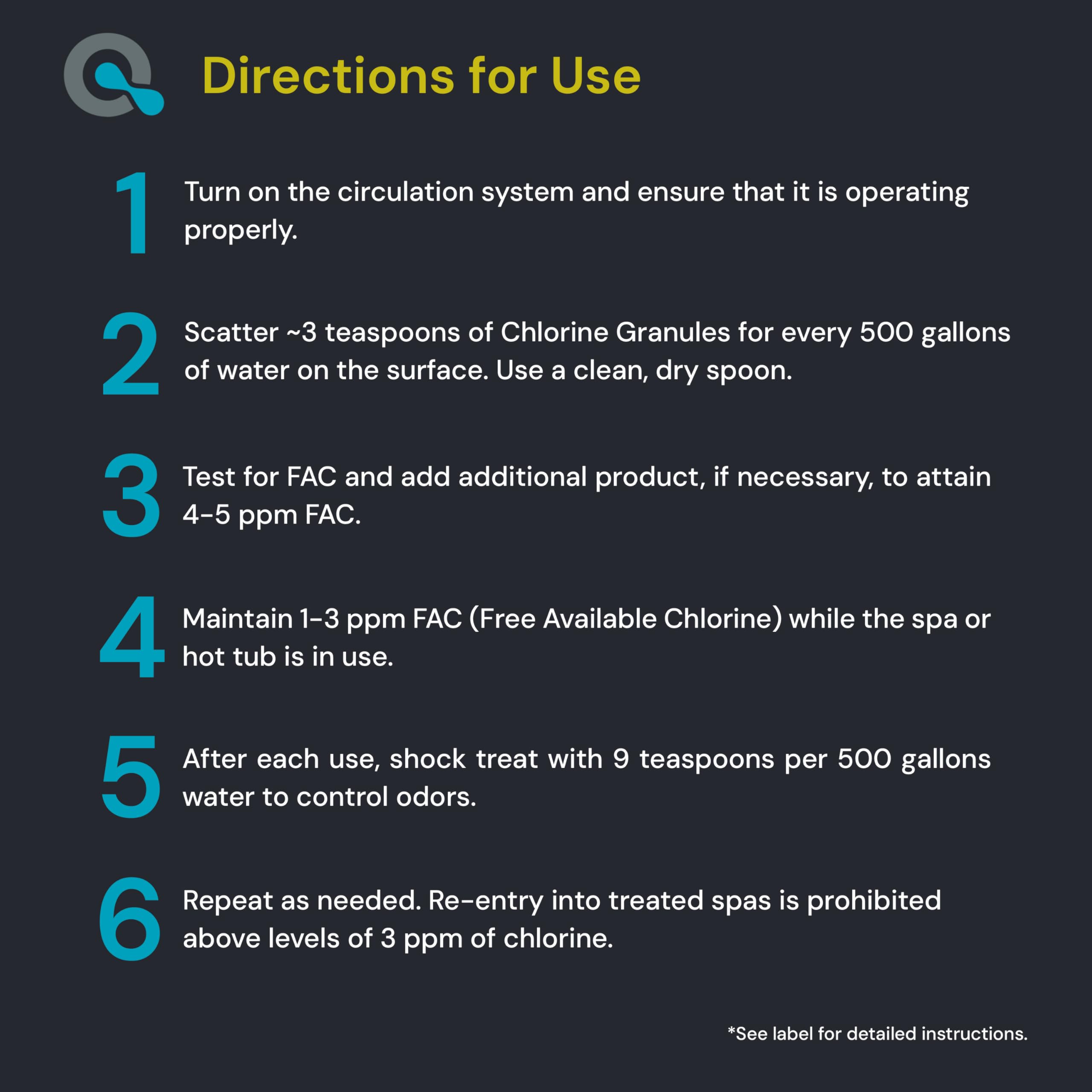 Pouring MAV AquaDoc granules into a spa with circulating water to show quick dispersion