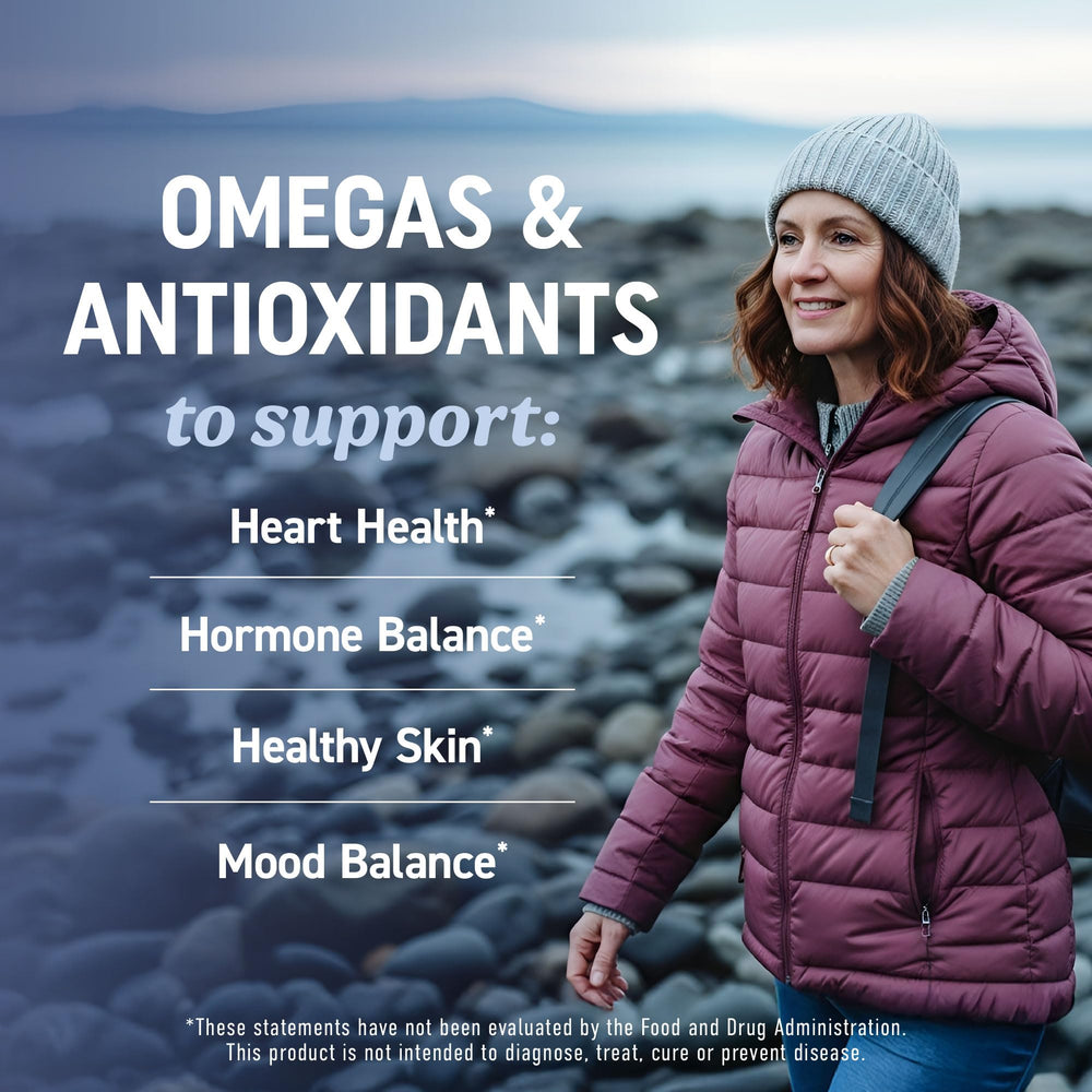 MAV NUTRITION envase junto a semillas de onagra que destacan GLA