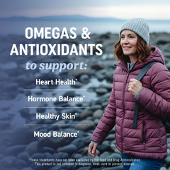 MAV NUTRITION envase junto a semillas de onagra que destacan GLA