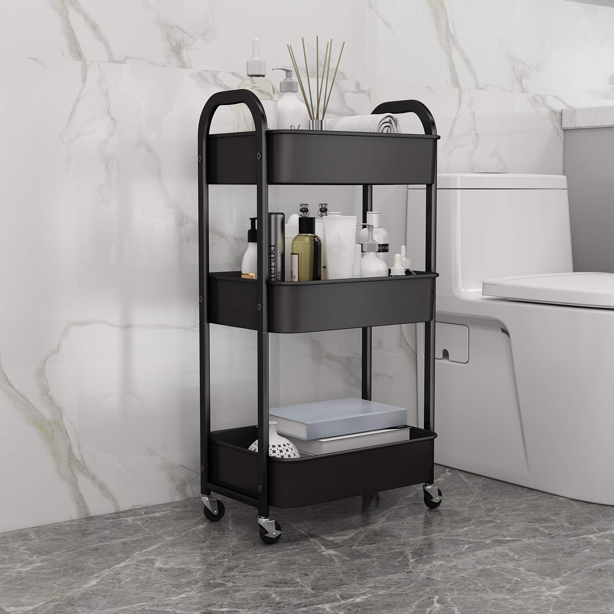 MAX Houser carrito en cocina con utensilios facilitando acceso y orden