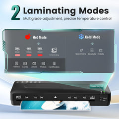 MAXDONE panel de controles y pantalla mostrando temperatura, control seguro