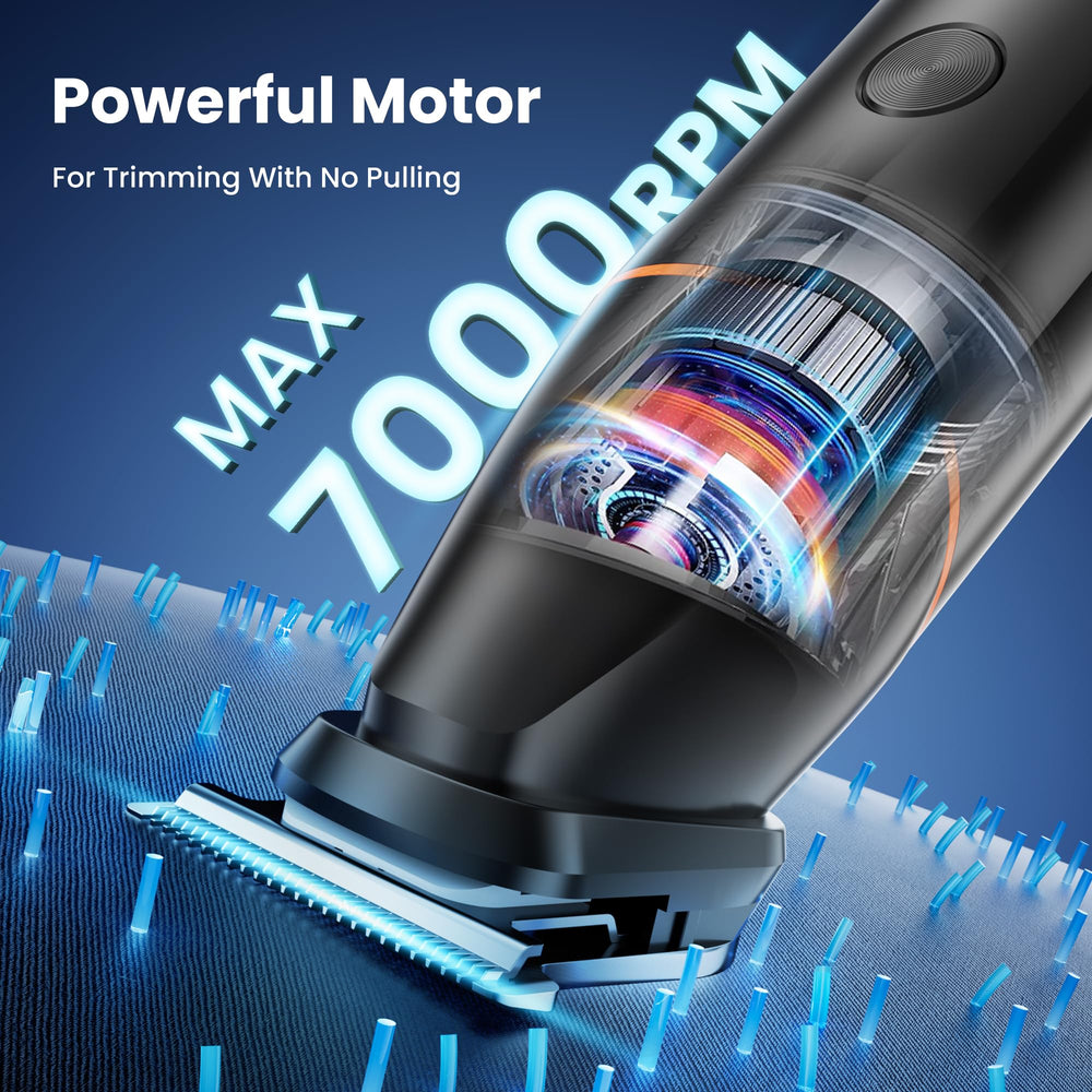 MAXGROOM comparado con una mano, demuestra diseño ergonómico y tamaño