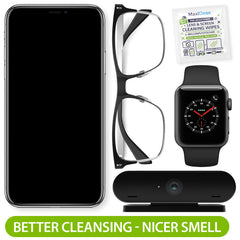 Maxi Clean primer plano del tejido no tejido, suave y compostable