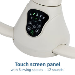 Maxi-Cosi Cassia rotating 360 degrees with baby engaged and comfort