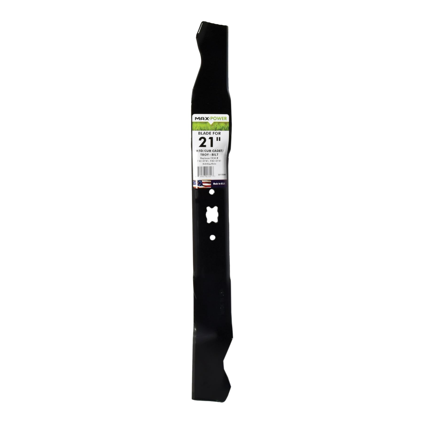 Maxpower cuchilla frontal mostrando perfil y longitud, mejora el corte