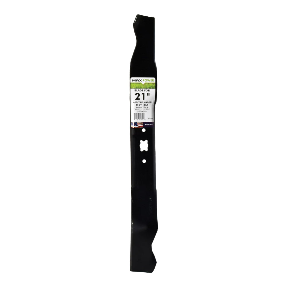 Maxpower cuchilla frontal mostrando perfil y longitud, mejora el corte