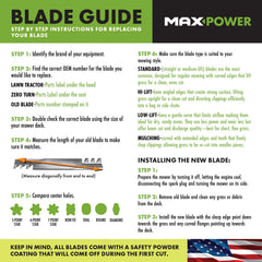 Maxpower cuchilla detalle del borde afilado, durabilidad y corte limpio