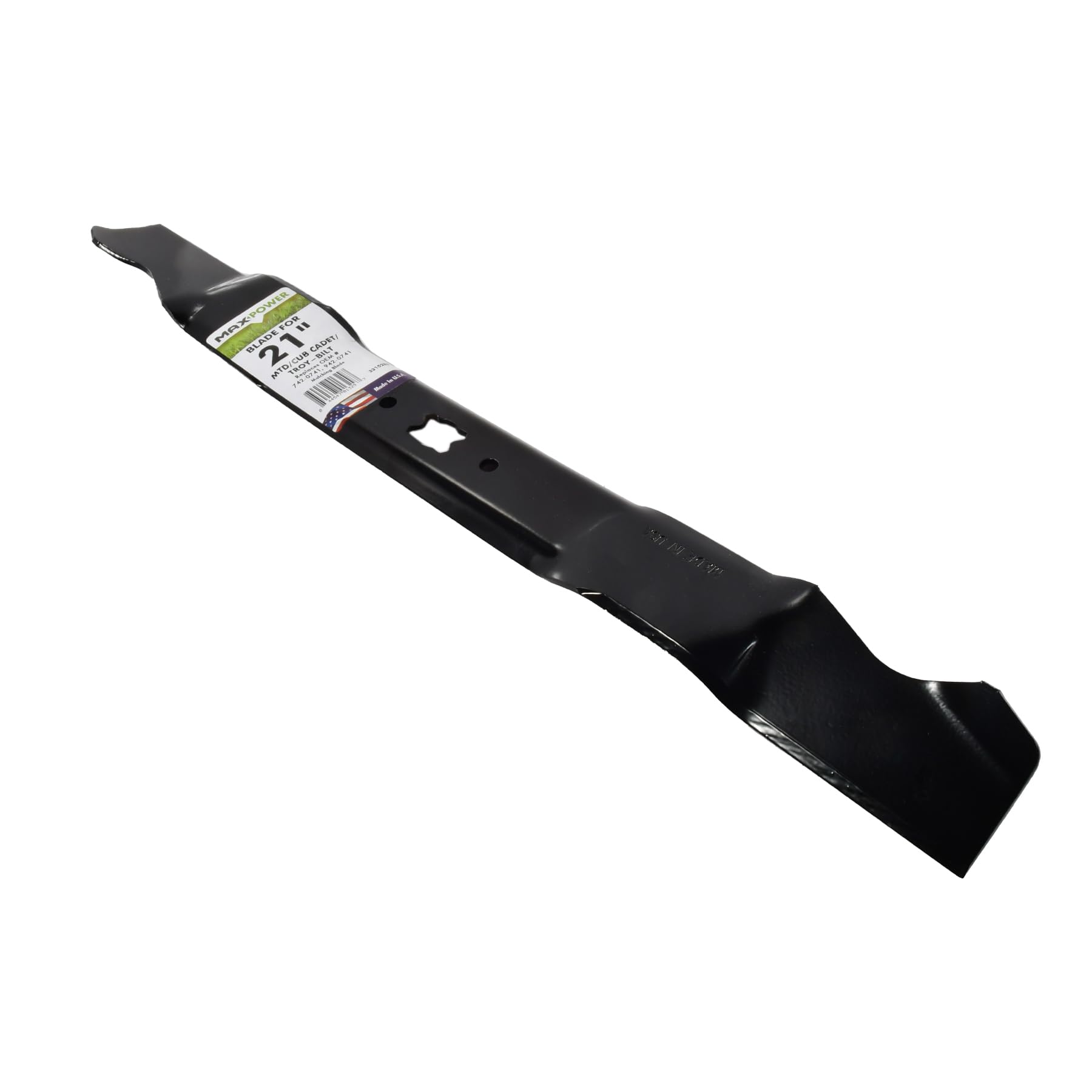 Maxpower cuchilla en uso en cortacésped, mulching eficiente y uniforme