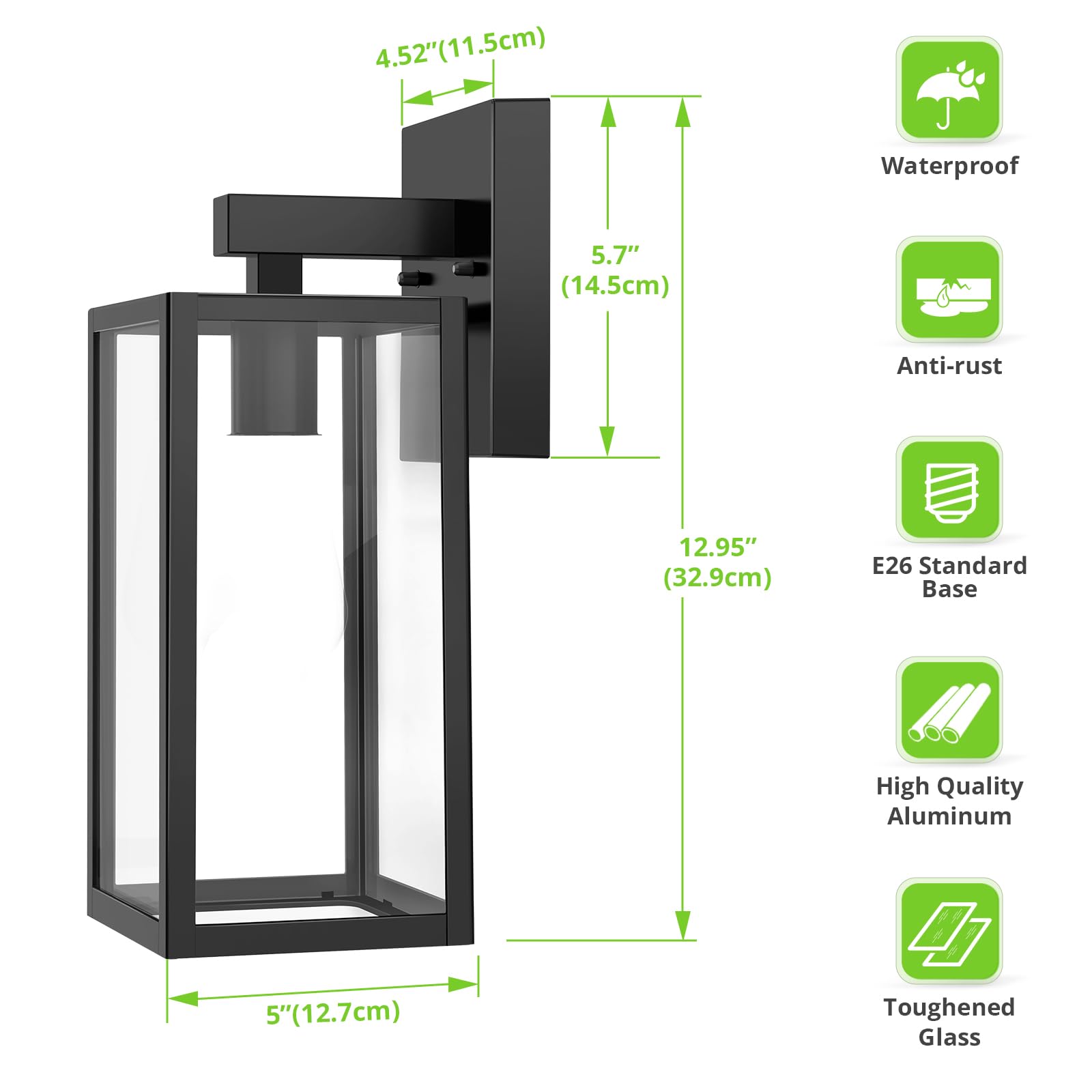 MAXvolador night porch illumination providing bright, inviting entry light