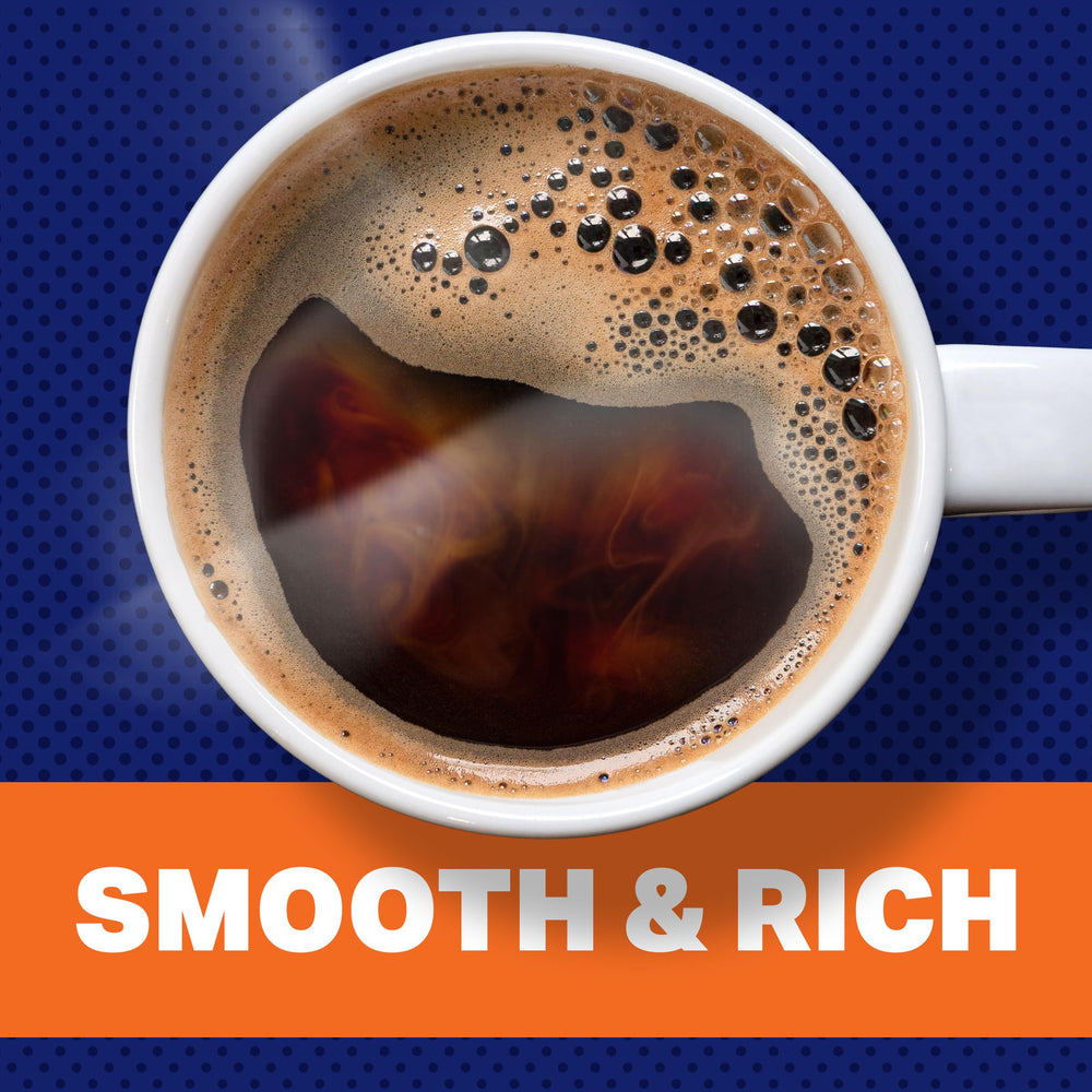 MAXWELL HOUSE cucharada de café molido muestra consistencia ideal