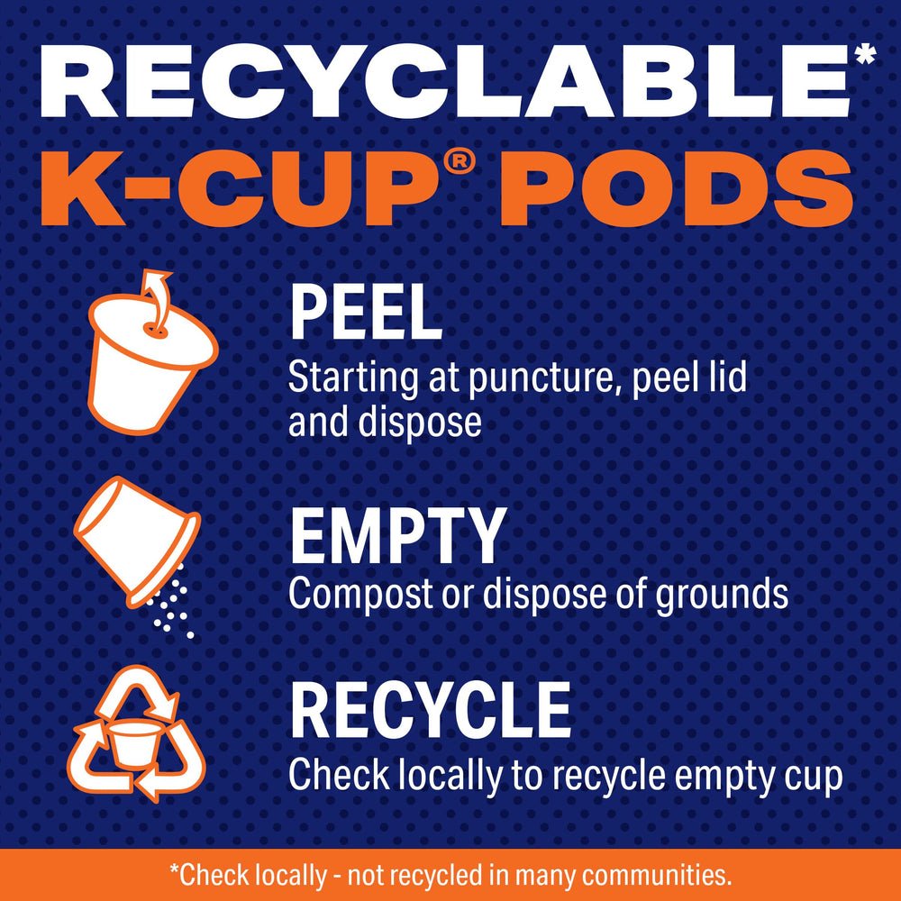 Maxwell House cápsula en mano para demostrar tamaño compacto