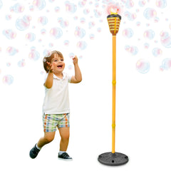 Maxx Bubbles antorcha tiki frontal mostrando burbujas y aspecto festivo