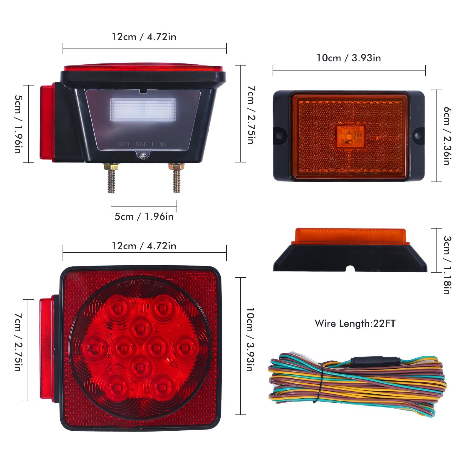 MAXXHAUL arnés de cableado en Y con chaqueta UV para durabilidad exterior