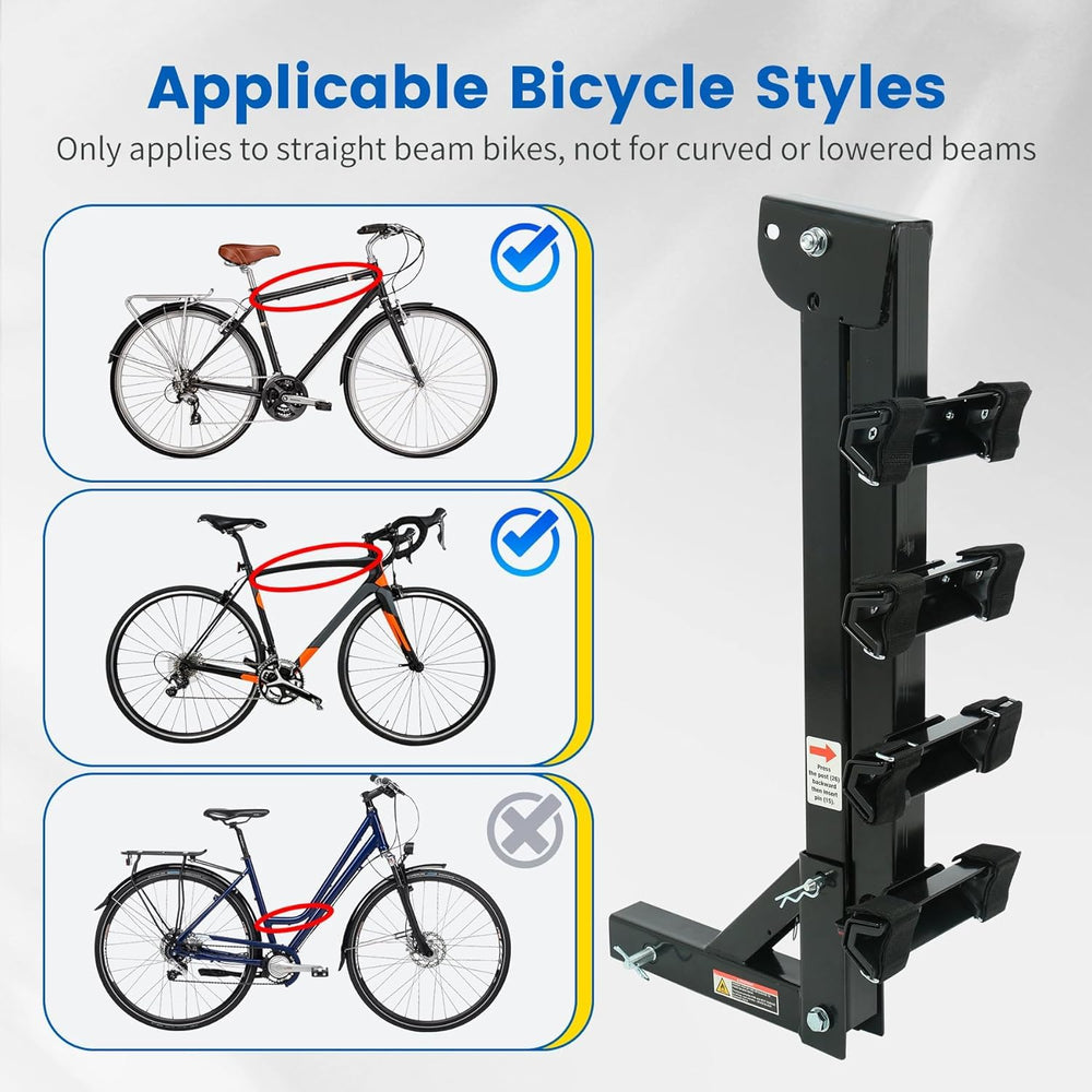 MAXXHAUL cradles y correas ajustables sujetan bicicletas y evitan daños