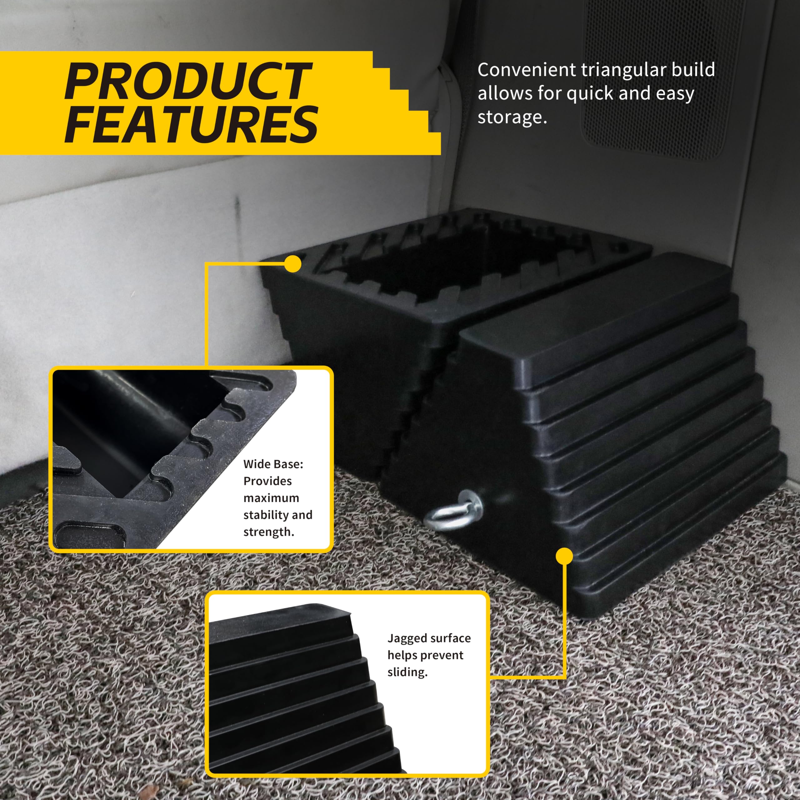 MaxxHaul close-up of textured rubber surface providing superior grip on surfaces