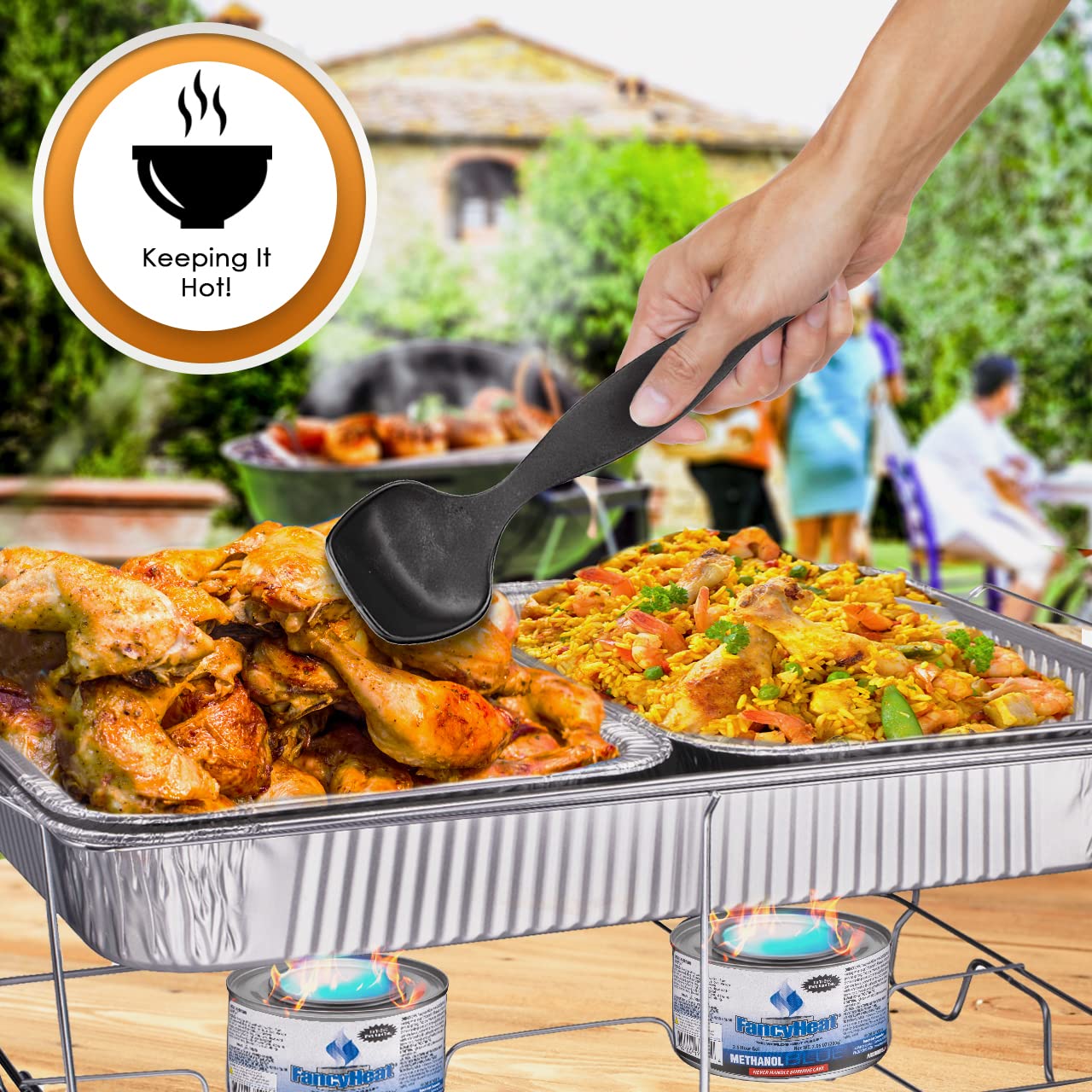 MAXYGIFT tapas de aluminio protegen la comida y retienen calor