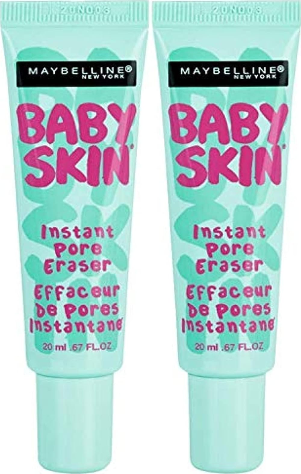 MAYBELLINE envase frontal del pack de 2 mostrando el diseño y practicidad